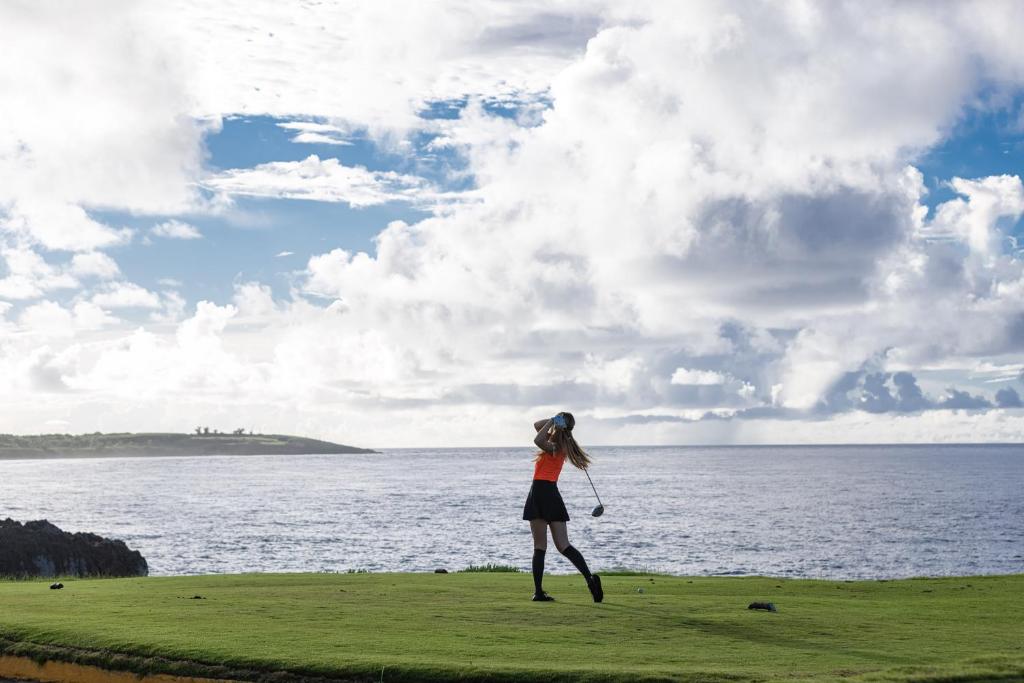 pole golfowe – na miejscu