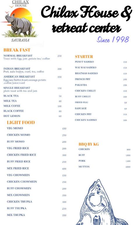 Chilax House and Retreat Center, Sauraha