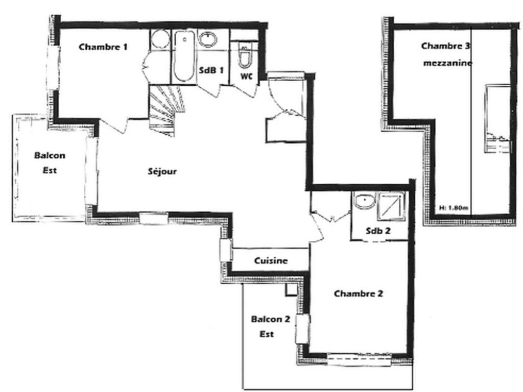 Les Saisies - Appartement 3 pièces mezzanine 8 pers, tout équipé - FR-1-293-83 - 5
