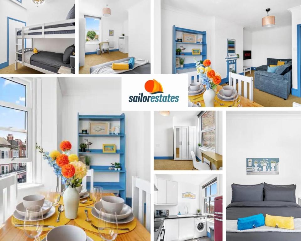 Central Stylish Apartment - FREE Parking - 4min to beach, Worthing