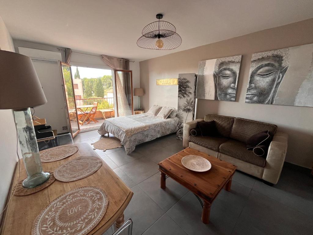 Superbe studio 34m2 avec terrasse aperçu mer - 2