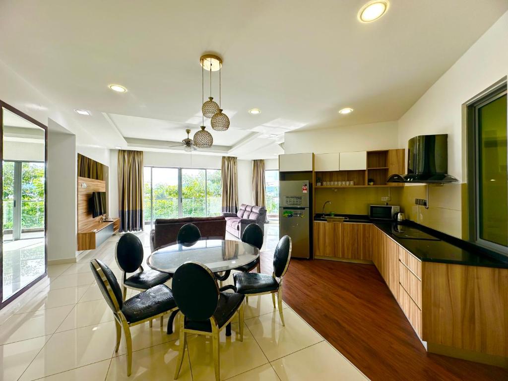 Kitchen, Sunset Seaview Vacation Condo City Centre @ IMAGO Shopping Mall in Kota Kinabalu