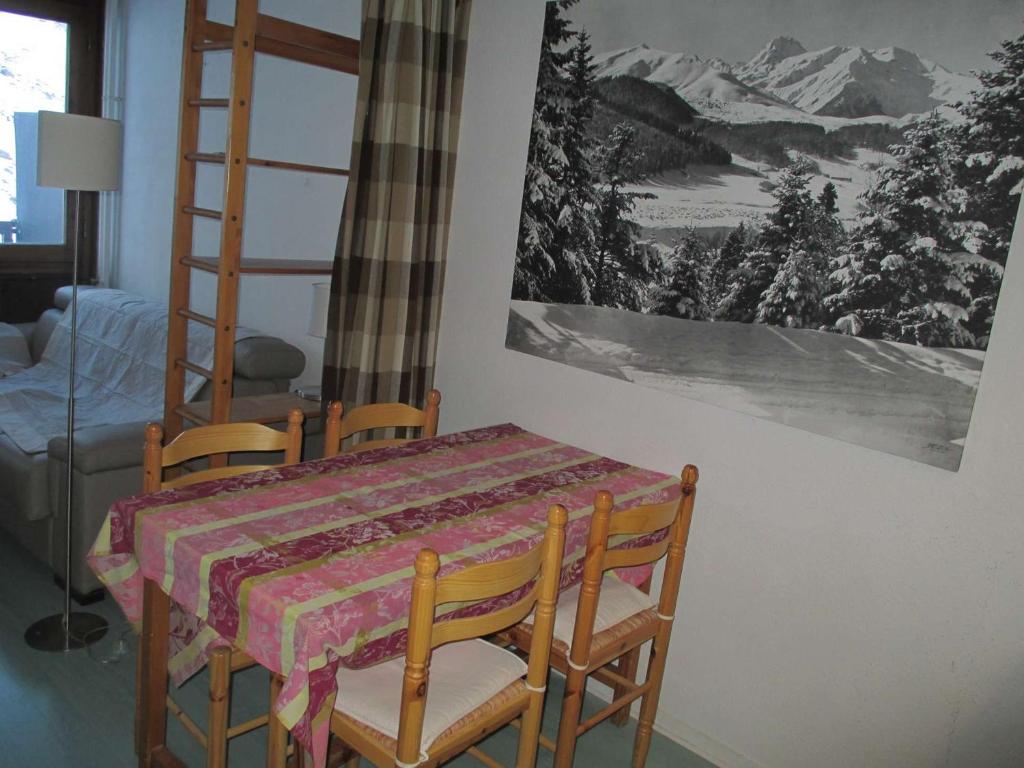 Studio 4 pers, balcon sud, parking, face pistes - 3