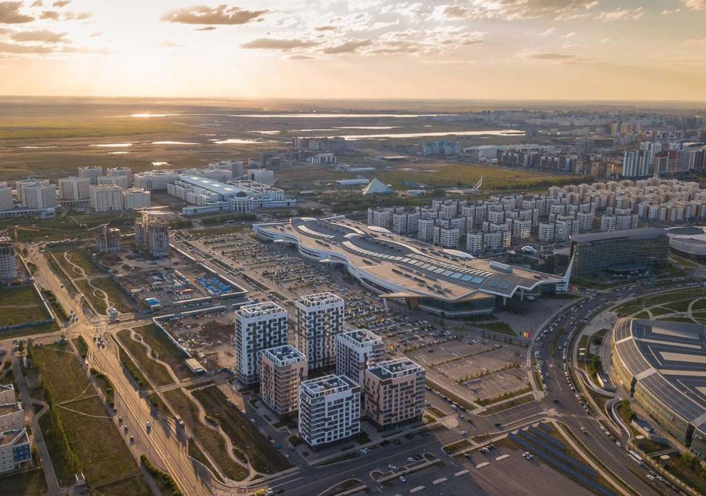 Bugun апарт-гостиница с птичьего полета, EXPO, Astana