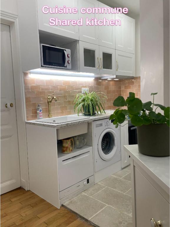 Chambre privée, sdb partagé, Arc de Triomphe, métro 1, T3b, RER c e a - 3