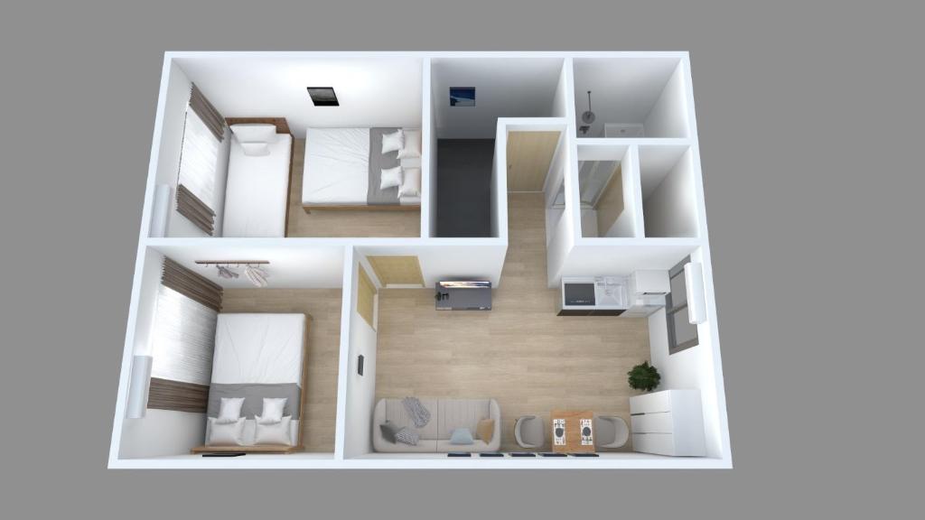 RAKUTO天王寺301 特價2室1厅,難波心斎橋電車5分,天王寺站400m，直達關西機場大阪城USJ 京都., Ósaka