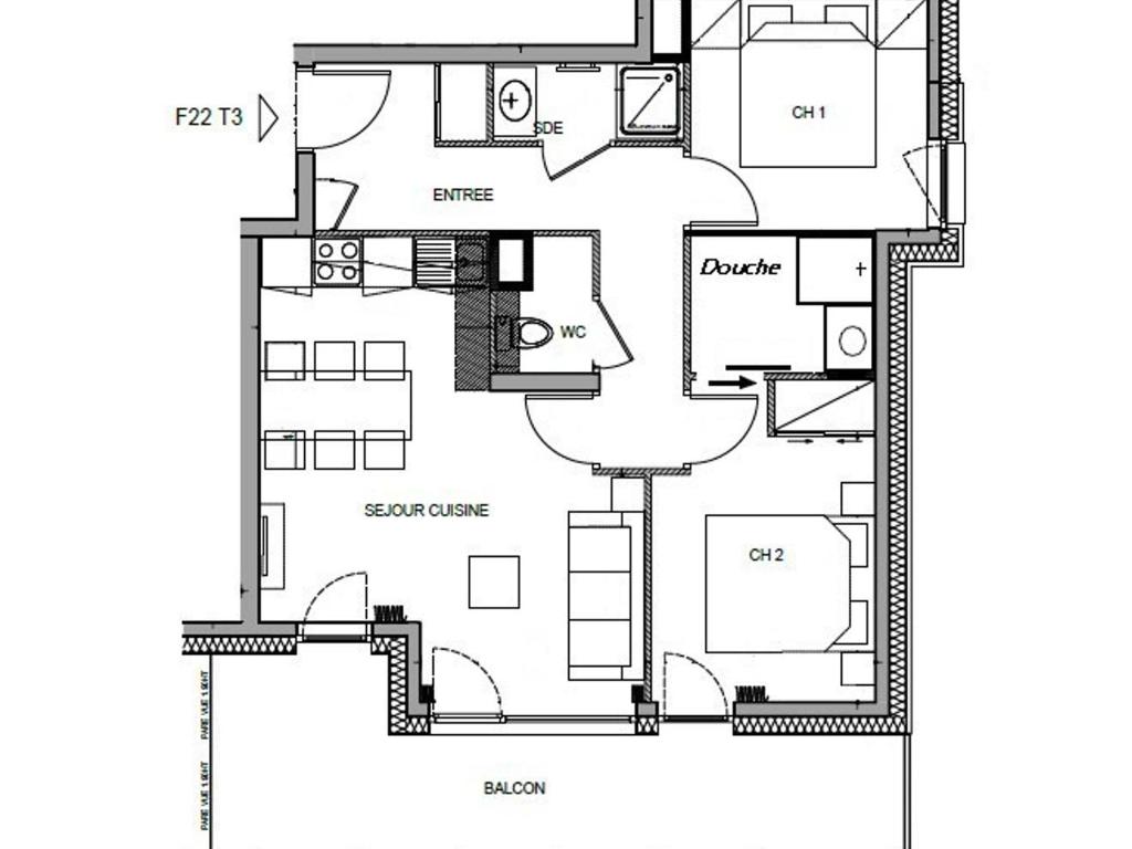 Les Saisies - Appartement 52m², 6 pers, parking couvert inclus - 3