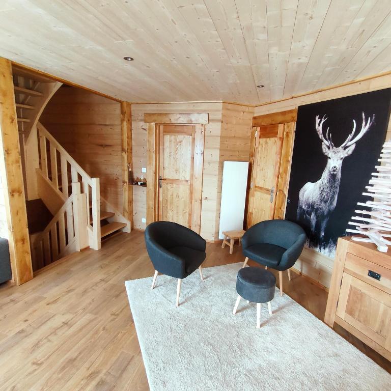 Chalet bois Vieux Cerf 12 pers proche Centre Ville - 3