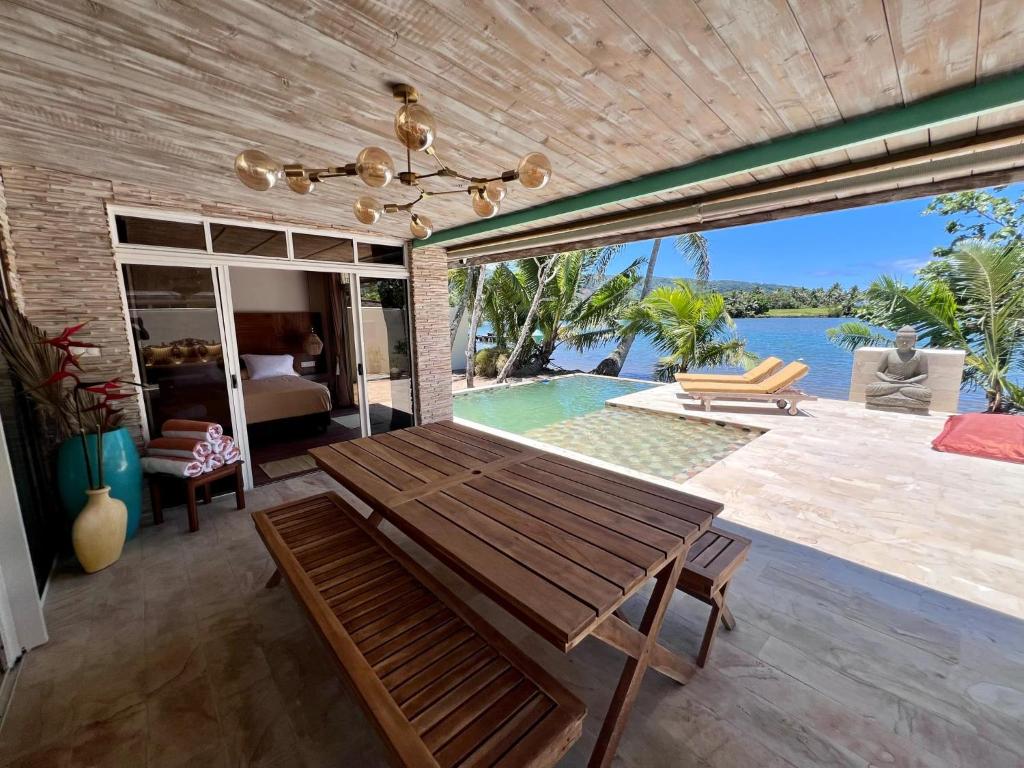 Balcony/terrace, Villa Mitirapa in Tahiti
