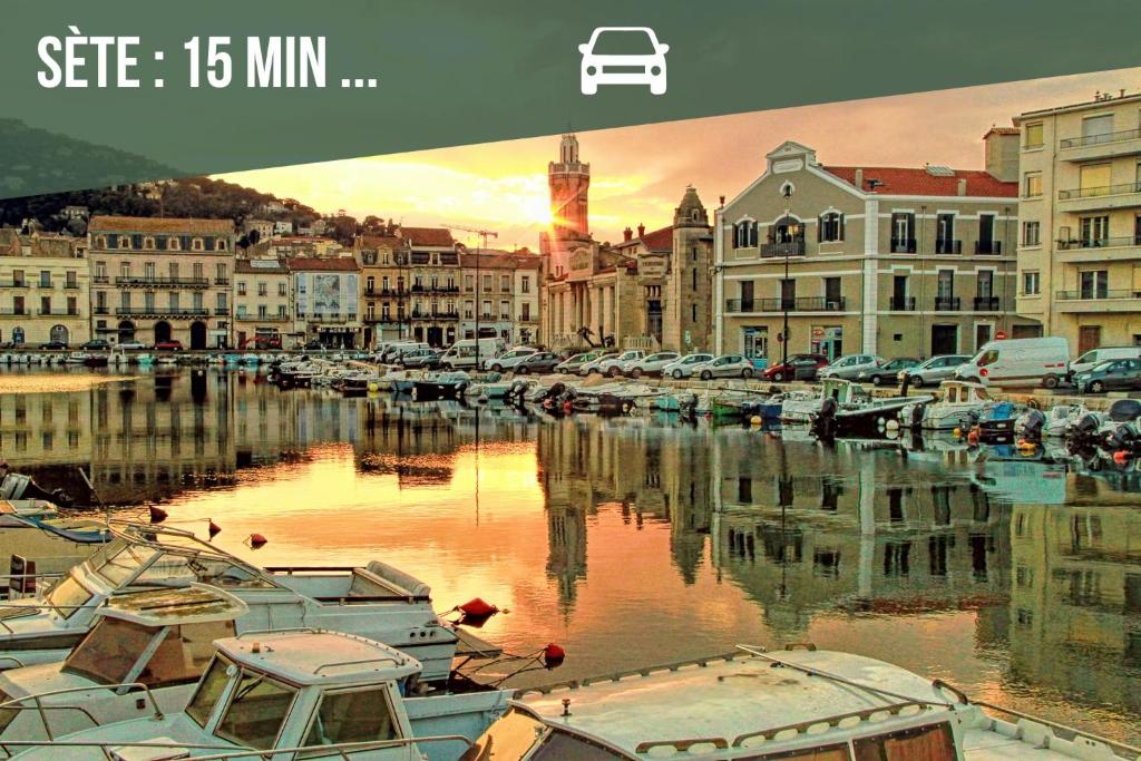 Appartement Le Vauban - Climatisation - À 200m de la Plage - 15 min de Sète - 5