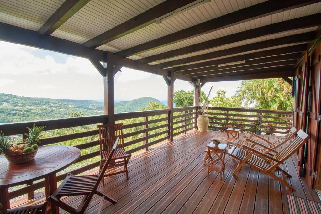 Rhodiola Superbe T2 vue panoramique mer Grande Anse, Deshaies