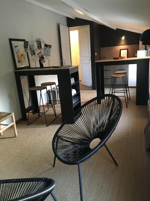 Logis de La Brumanderie ラウンジ