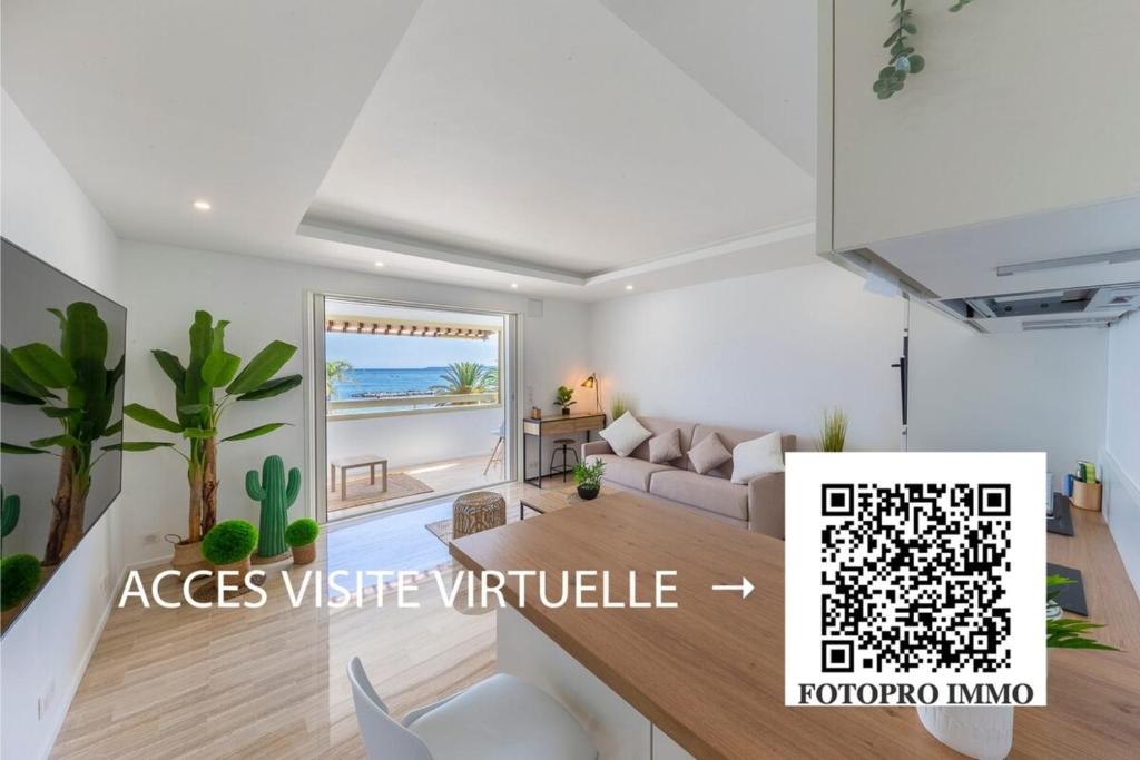 Vue mer & plage directe les pieds dans l'eau - Terrasse ensoleillée - Parking privé - 2