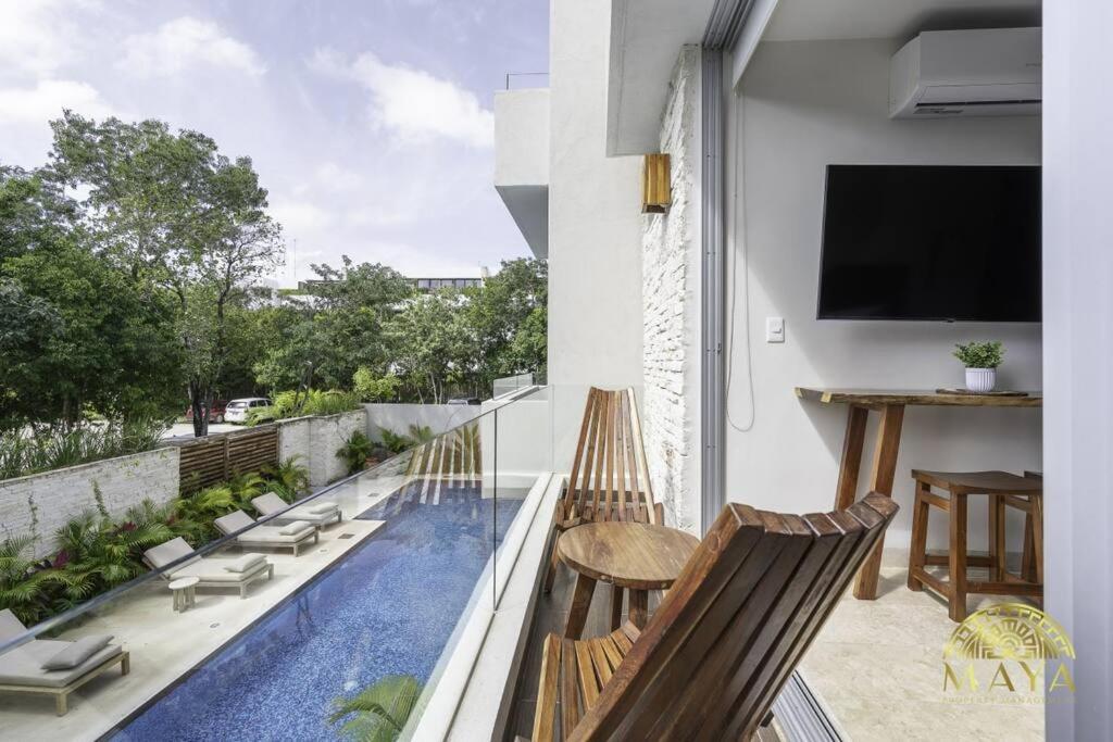 NHOA 205A Lux 2BR Condo Pool View in Aldea Zama, Tulum