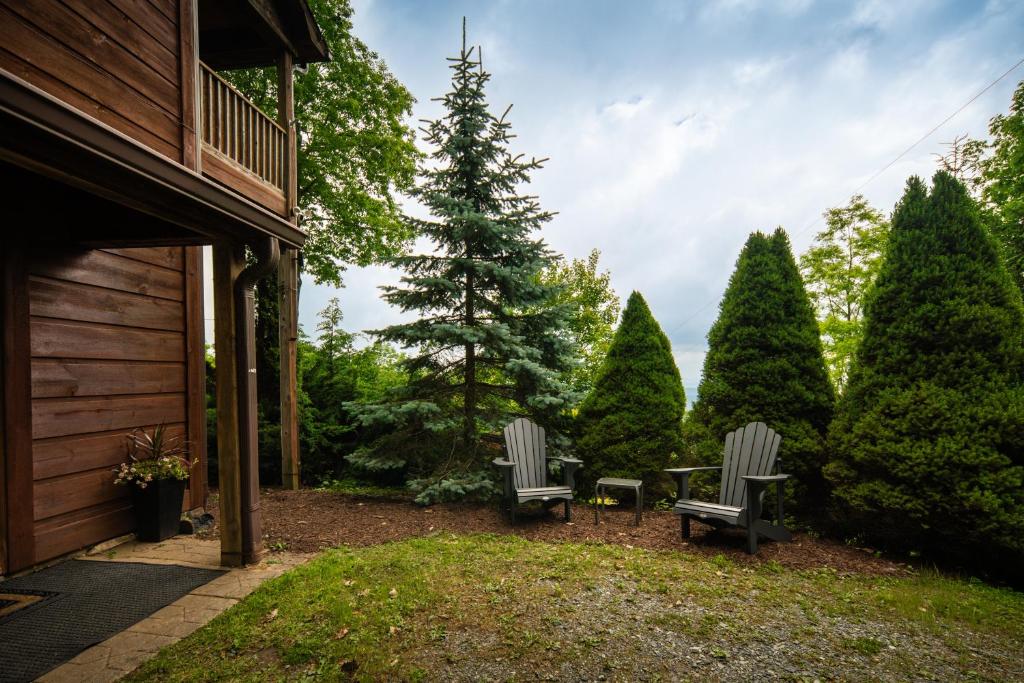 Cabin with amazing long-range mountain views, hot tub, fire pit, EV connection, Boone