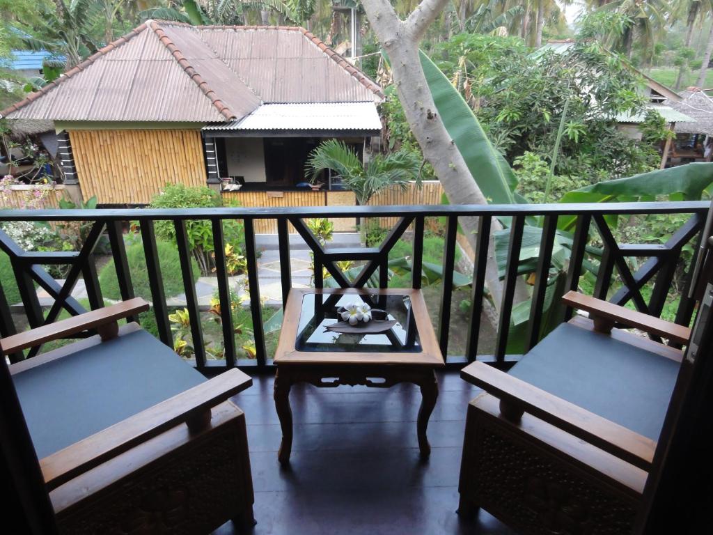 Balcony/terrace, Villas Ganjor in Lombok