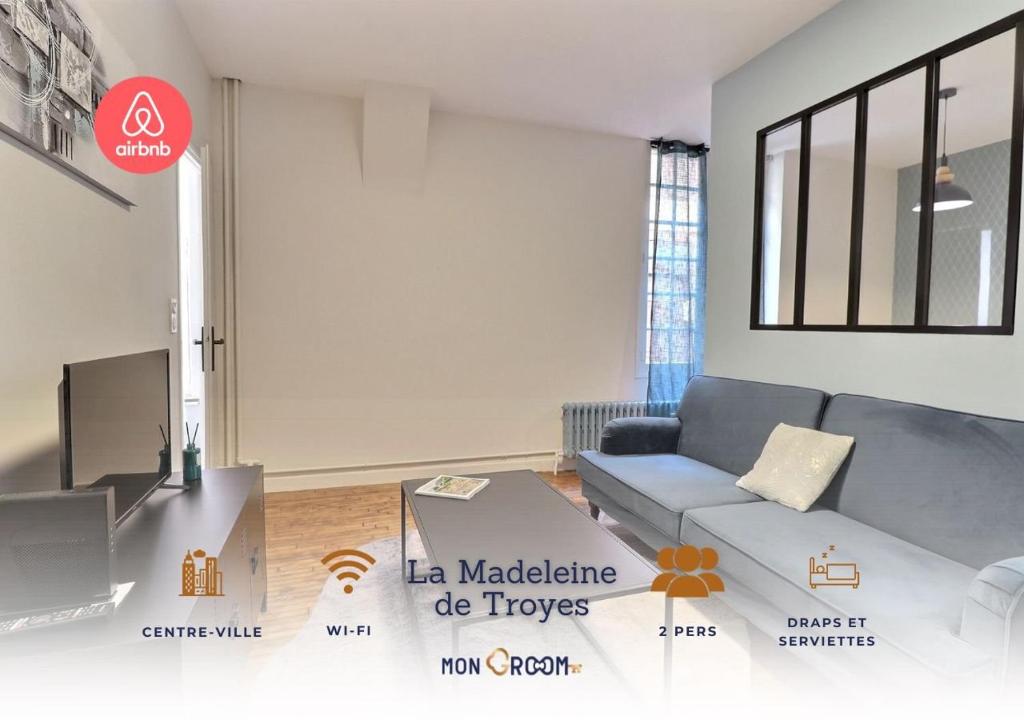 Le logis de Madeleine - ideal couple / solo - coeur de la ville - proche gare, Troyes