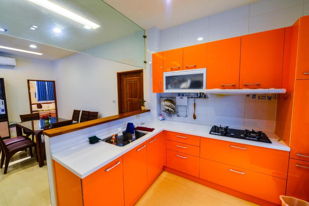 Kitchen, Cape 203 Bed & Breakfast in Penghu