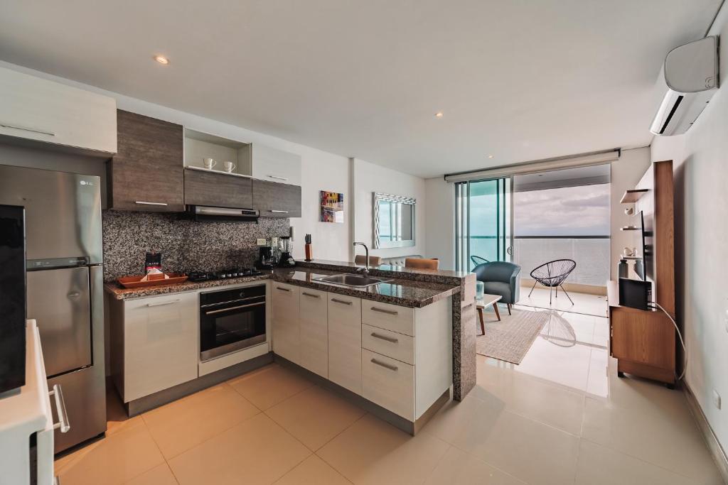 Magnífico apto de 1 habitación con vista inmejorable al mar en Bocagrande - 5