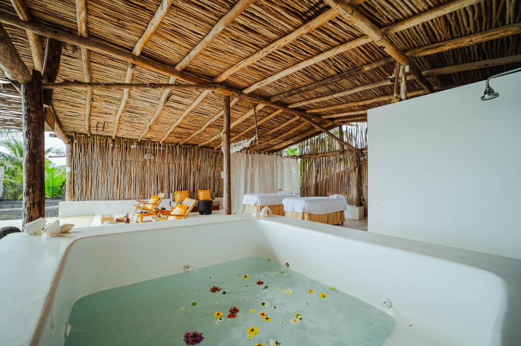 Spa, Dune Boutique Hotel located at the party zone in Tulum