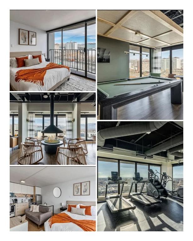 DT Studio Gym Pool Table 8th Floor Parking, Salt Lake City