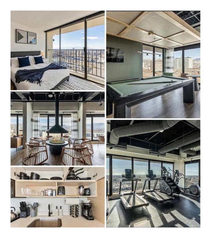 DT Studio Gym Pool Table 8th Floor Parking, Salt Lake City