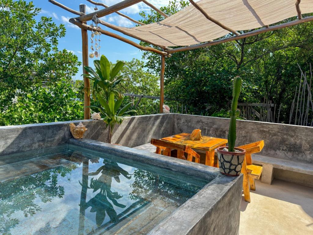 Apt 1-7 ppl, Starlink, Mini-pool & terrace, Isla Mujeres