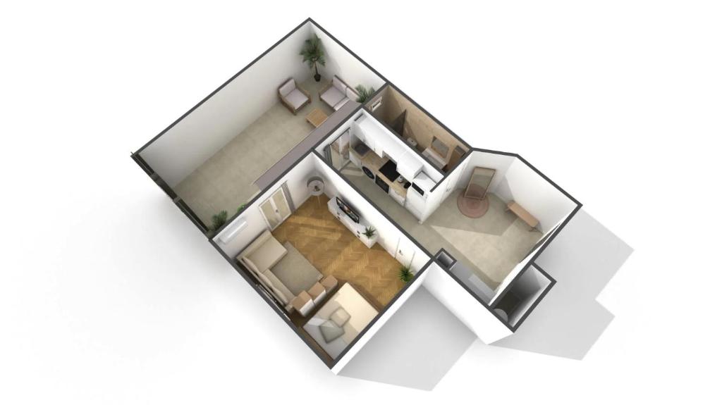Central Studio - Bright & Modern - Private Terrace - AirCon - Near Train & Beach - 2