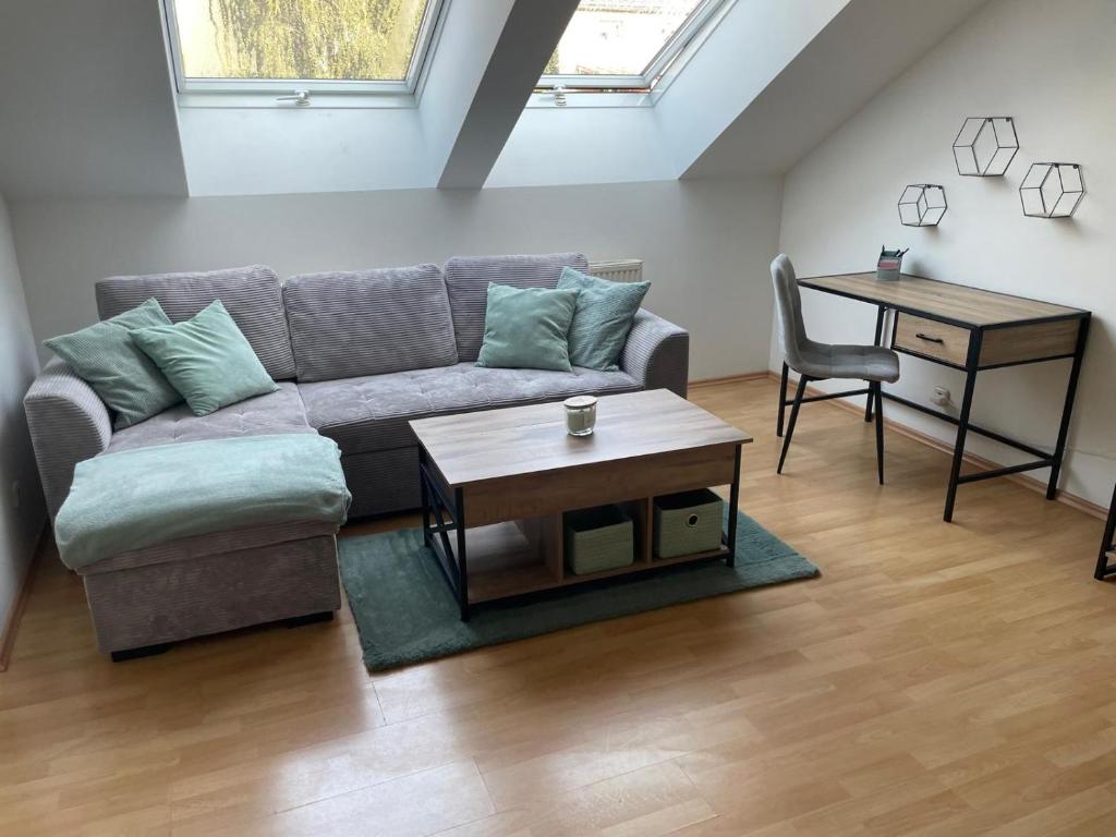 Schöne Wohnung mit Parkplatz im Zentrum von Linz, Linec