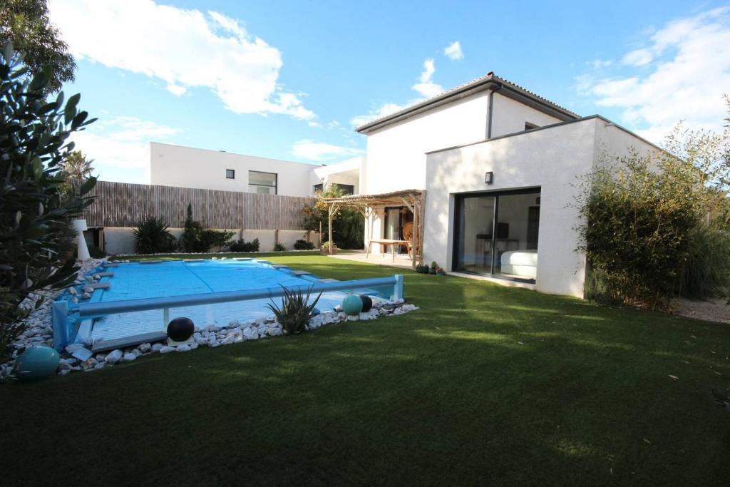 Belle villa contemporaine climatisee, piscine privee, 6 - 8 couchages, 3 chambres, wifi, à 3 km de la plage -LXDALI25B - 2
