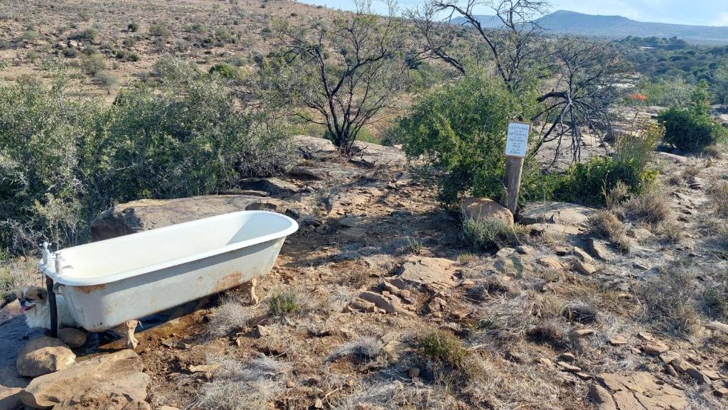 Open air bath