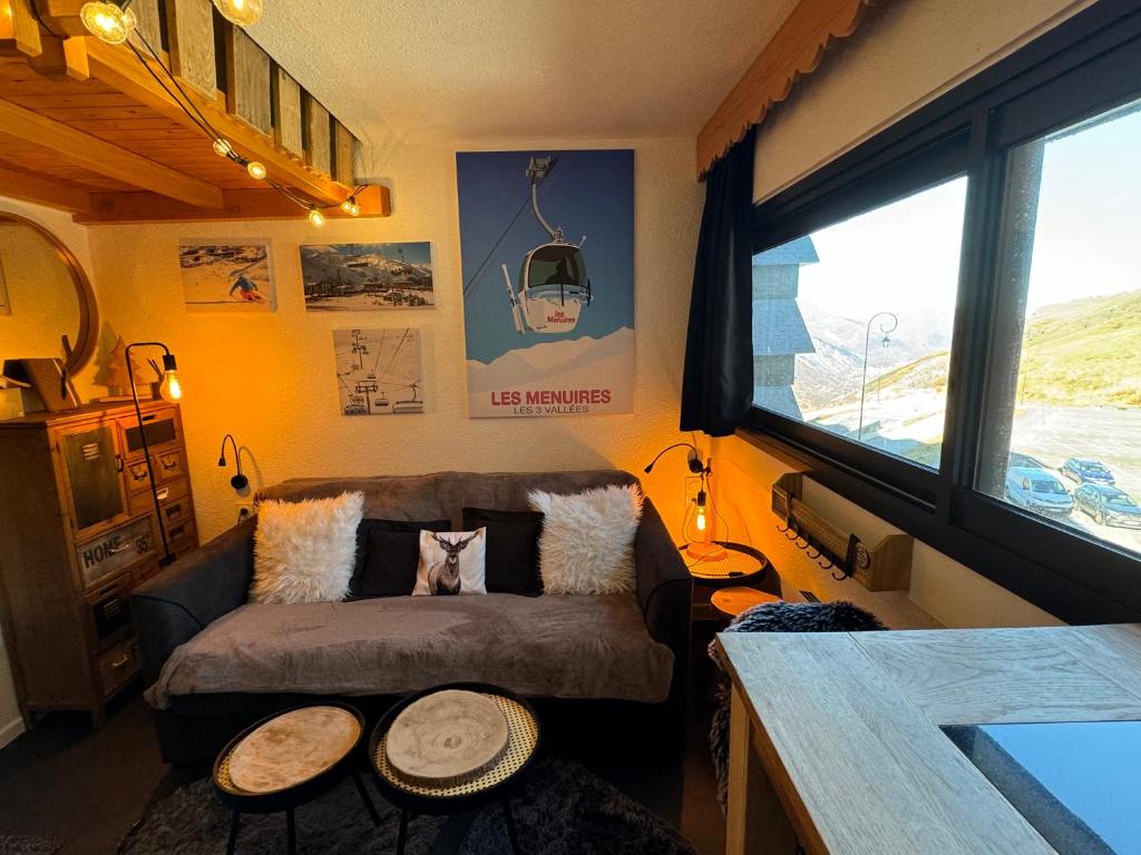 Les Menuires centre! Chaleureux studio sur les pistes! - 1