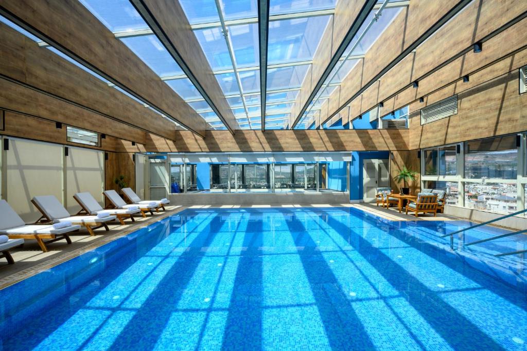 Hotel restaurant or elegant dining setting