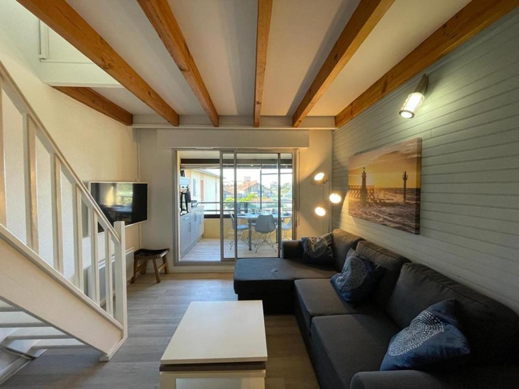Duplex T2 avec Piscine à Capbreton proche Plage - FR-1-413-250 - 2