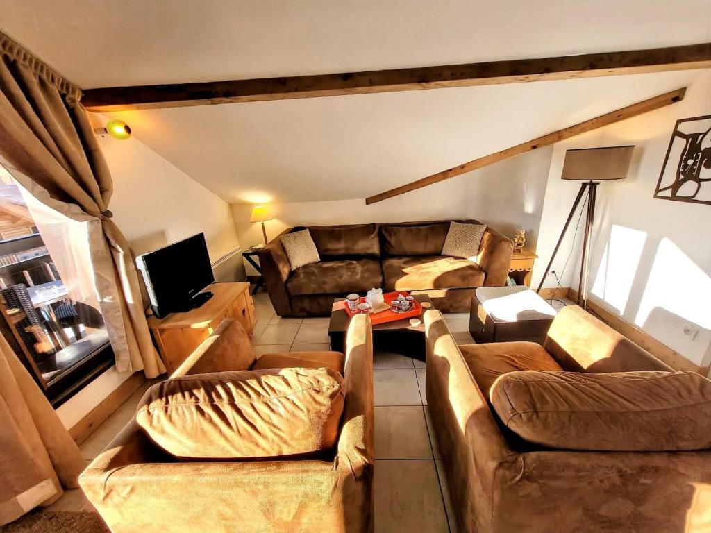 Appartement spacieux 6-8 pers avec vue montagnes, résidence avec services + bien-être - FR-1-598-182 - 5