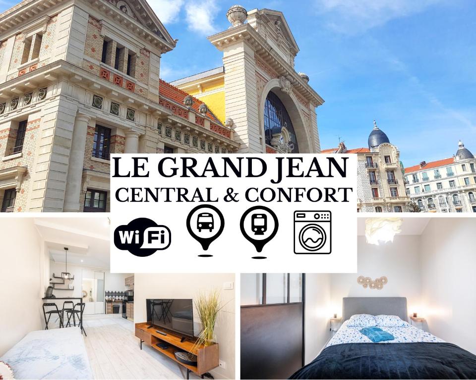 Le GRAND JEAN - CENTRAL PRES GARE ET TRAM - supermarchés - WIFI - 3 Person, Nice