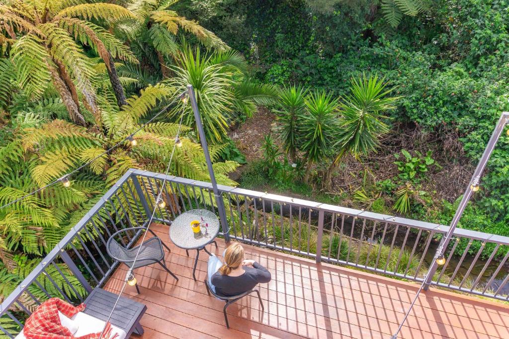 Unwind in Style- Deck with Lush Green Backdrop, Hamilton