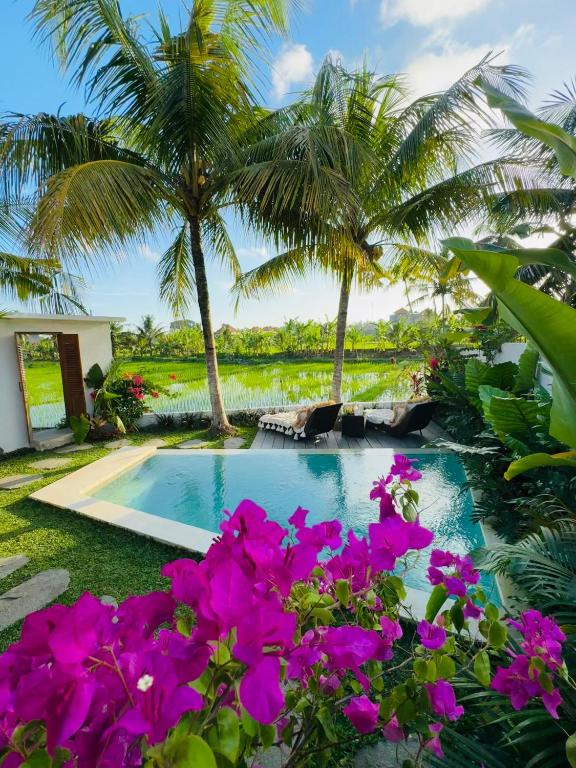 Villa Amara De'vue Rice-Field Panoramic View w Pool IG, Ubud