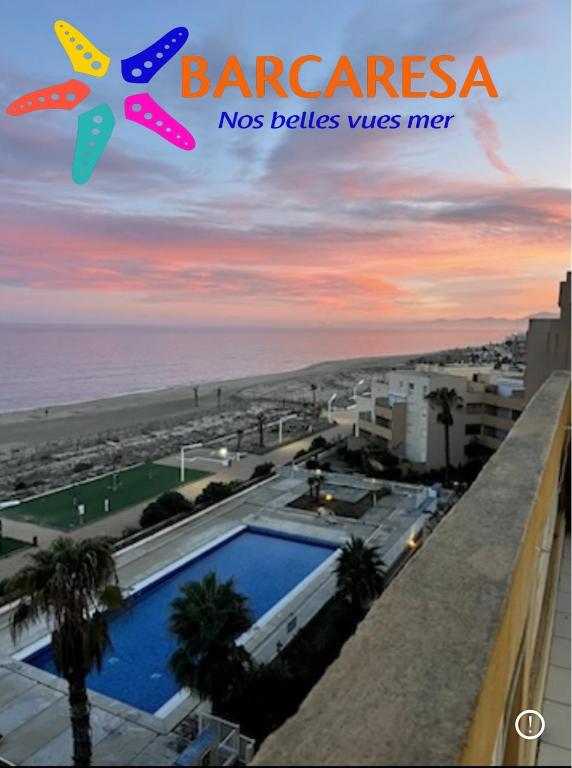 Barcaresa-Brillant appartement vue mer piscine, Le Barcarès