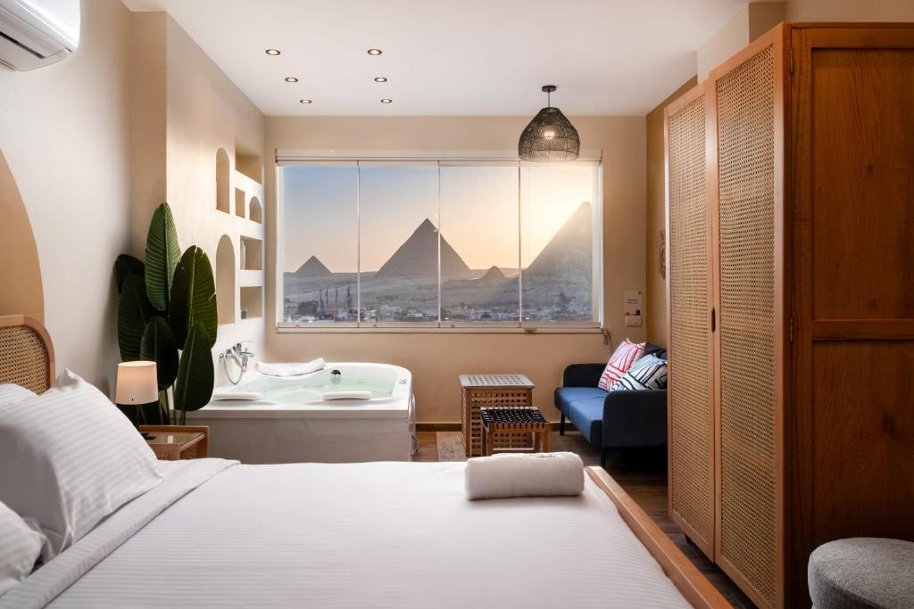 Jacuzzi 2BDR By The Historic Pyramids Apt6, Le Caire