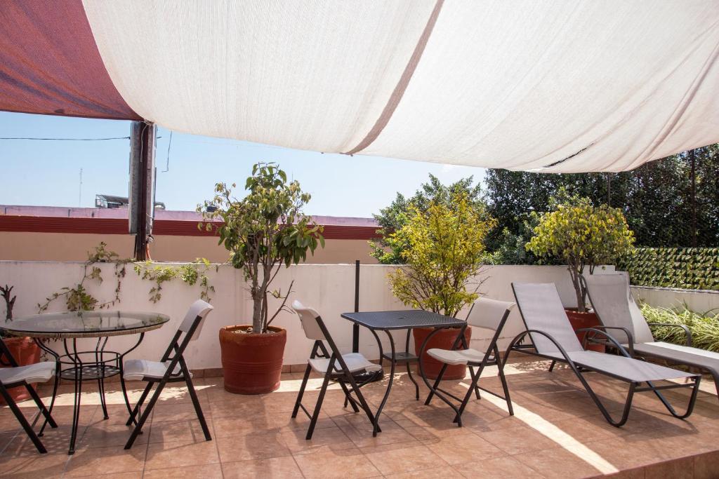 Balcony/terrace, Hotel Nacional in Oaxaca