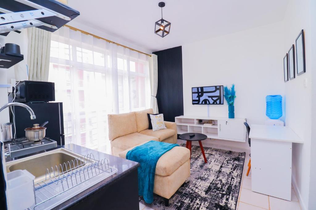Ngong Road Studio, Racecourse Gardens with Free parking, Netflix &Pool, Pearl1 Luxury bnbs, Nairobi