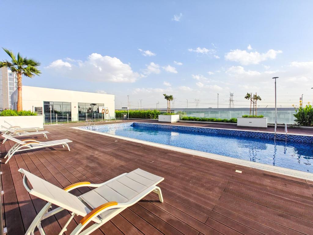Tranquil Studio Getaway in Meydan City, Dubaj