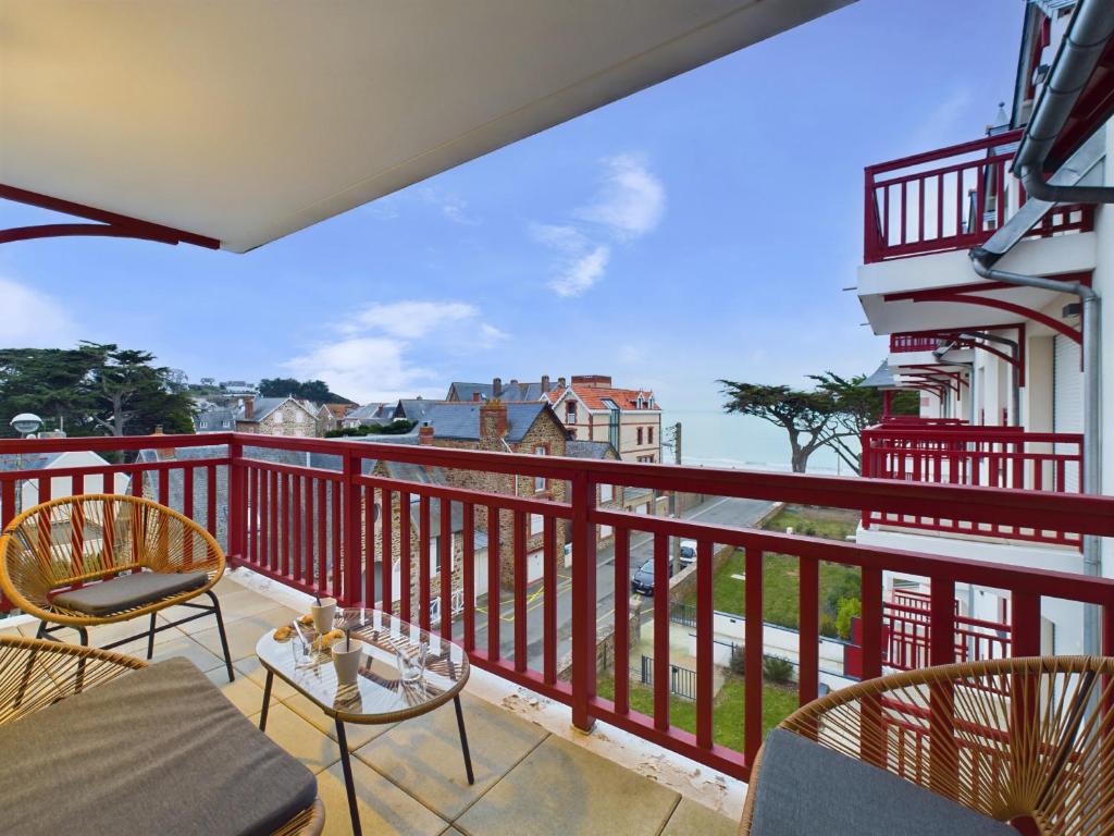 Vue sur mer et plage, appartement pour 4, Pléneuf-Val-André