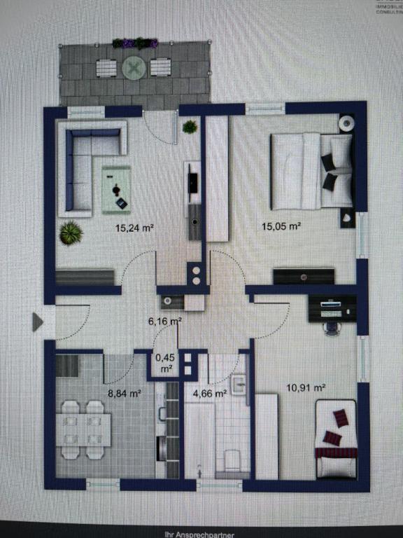 Modern 2-Bedroom Apartment Near Messe 2-4 Guests - 5