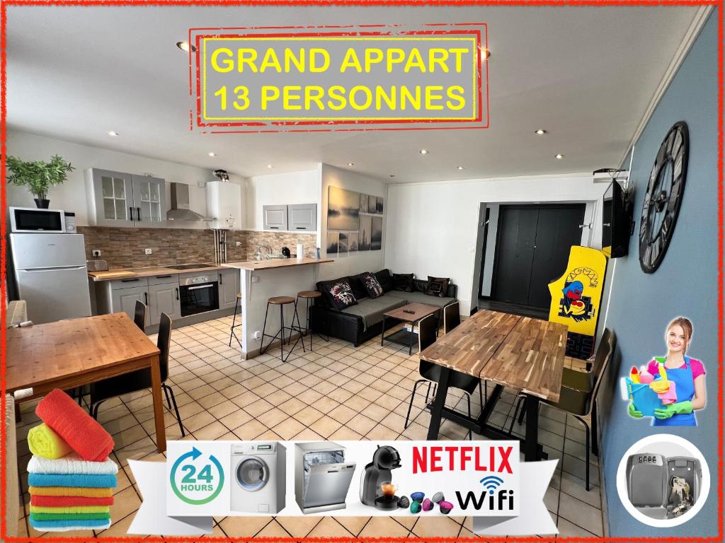 09 CHIC & COSY GRAND APPART 4 PIECES 75m2 HYPERCENTRE WIFI SMART TV NETFLIX - 2