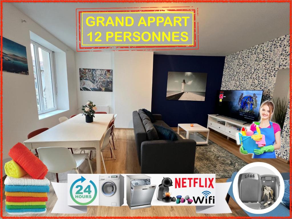 24 CHIC & COSY GRAND APPART 88m2 PARKING GRATUIT HYPERCENTRE NETFLIX - 2