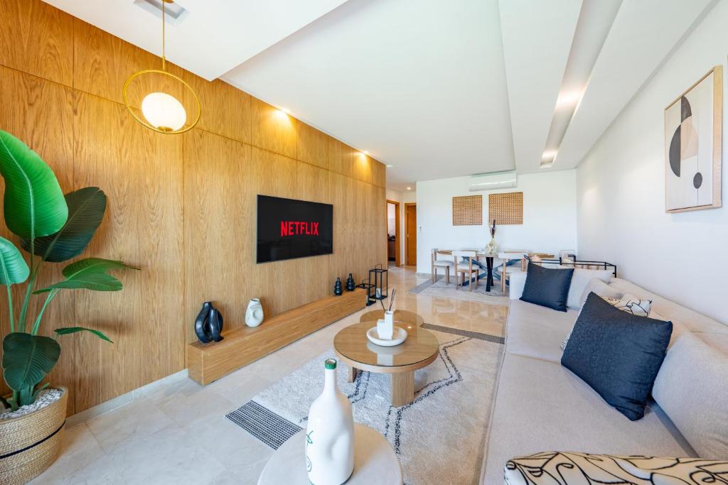 Modern Appart-Golf View, Terrace & Fiber Optic, Marakéš