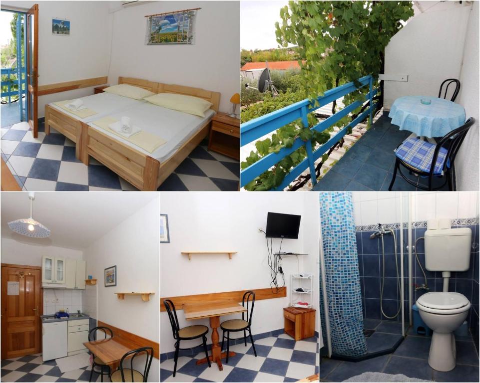 Studio apartment in Sucuraj with sea view, balcony, air conditioning, WiFi 3560-4, Sućuraj