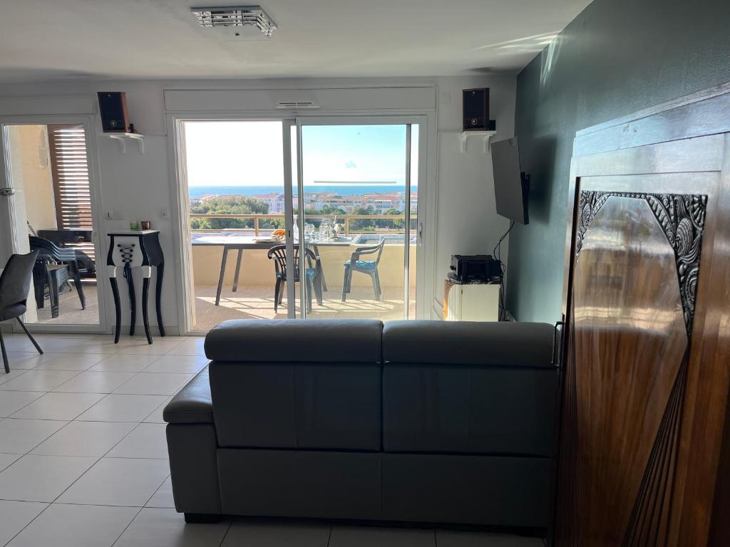 Sète vue mer, secteur des plages, T3 de standing climatisé avec grande terrasse - 4